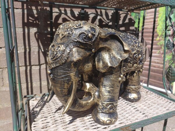 Olifant staand goud - Afbeelding 2