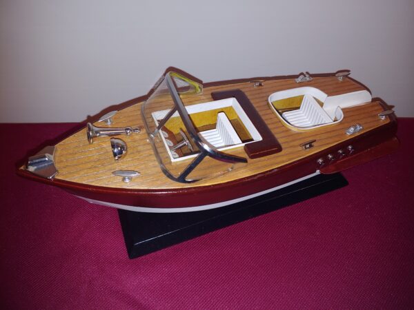 Speedboot op houten sokkel - Afbeelding 2