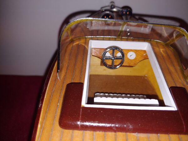 Speedboot op houten sokkel - Afbeelding 4