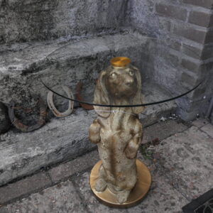 Teckel tafel goudkleur