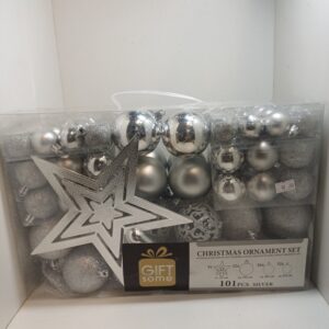 101 kerstballen zilver