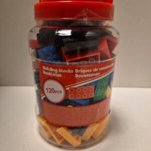 Pot met 120 bouwstenen