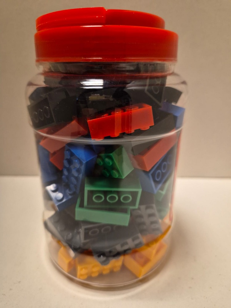 Pot met 120 bouwstenen - Afbeelding 2