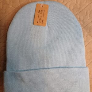 Muts licht blauw